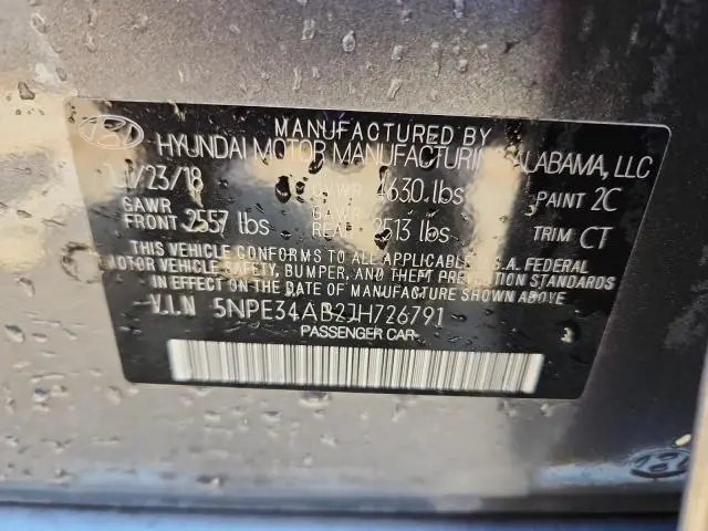 2018 HYUNDAI SONATA SPORT  