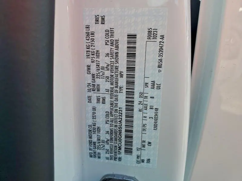 2025 FORD ESCAPE ACTIVE  