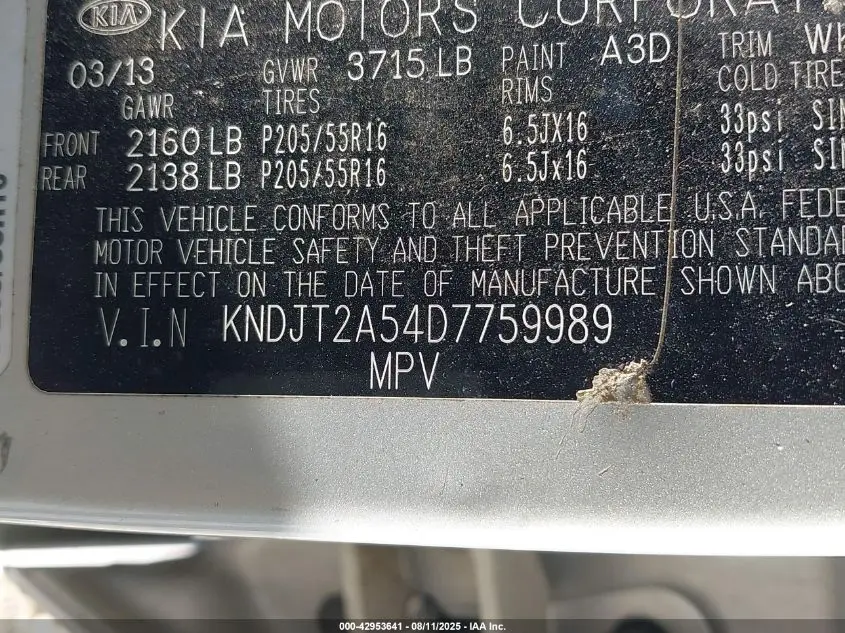 2013 KIA SOUL  
