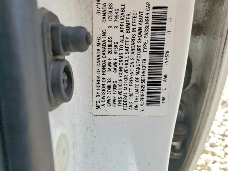 2014 HONDA CIVIC LX  