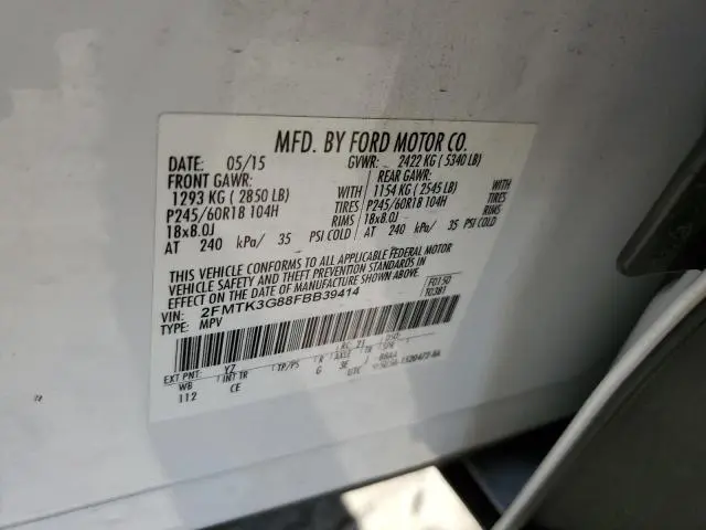 2015 FORD EDGE SE  