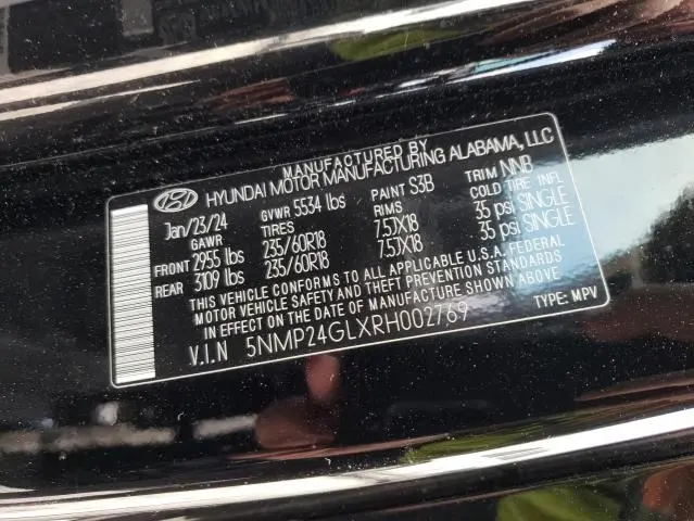 2024 HYUNDAI SANTA FE SEL  