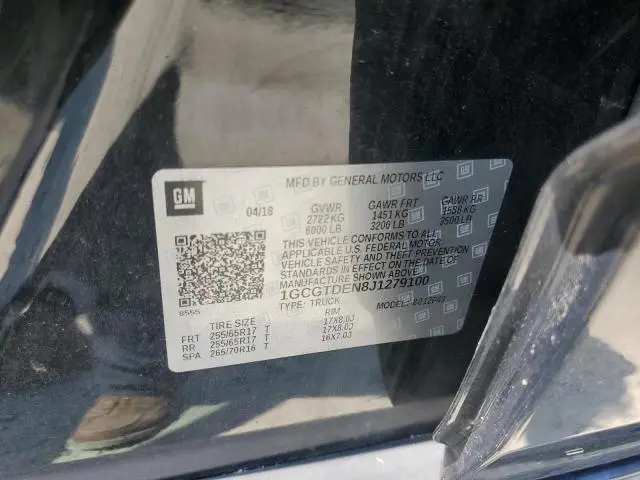 2018 CHEVROLET COLORADO Z71  