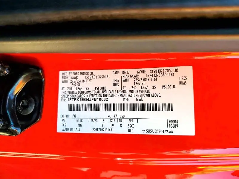2018 FORD F150 SUPER CAB  