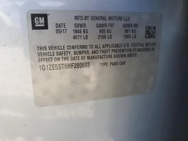 2017 CHEVROLET MALIBU LT  