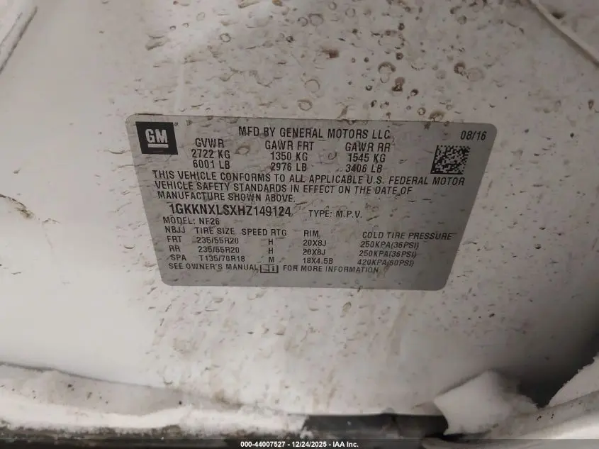 2017 GMC ACADIA DENALI