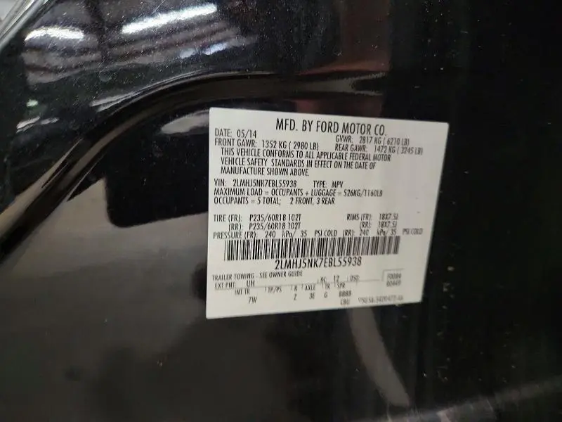 2014 LINCOLN MKT   