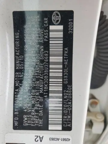 2011 TOYOTA AVALON BASE  