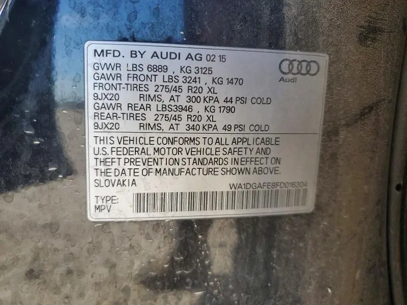 2015 AUDI Q7 PRESTIGE  