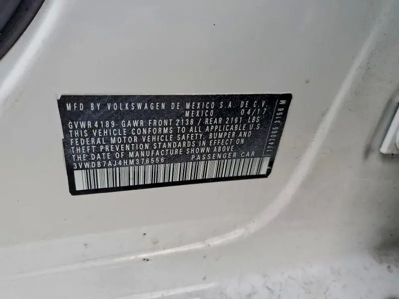 2017 VOLKSWAGEN JETTA SE  