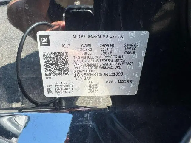 2018 CHEVROLET SUBURBAN K1500 LT  
