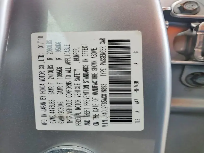 2010 ACURA TSX   