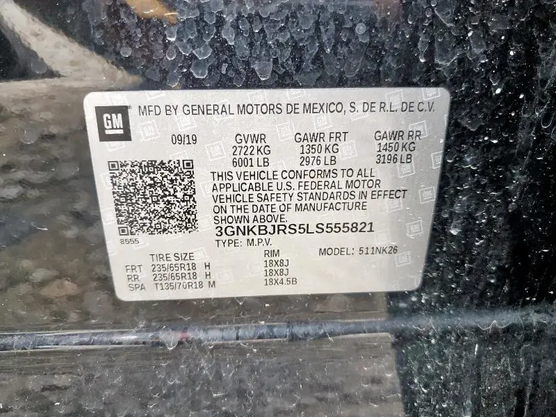 2020 CHEVROLET BLAZER 3LT  