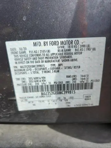 2021 FORD ECOSPORT SE  