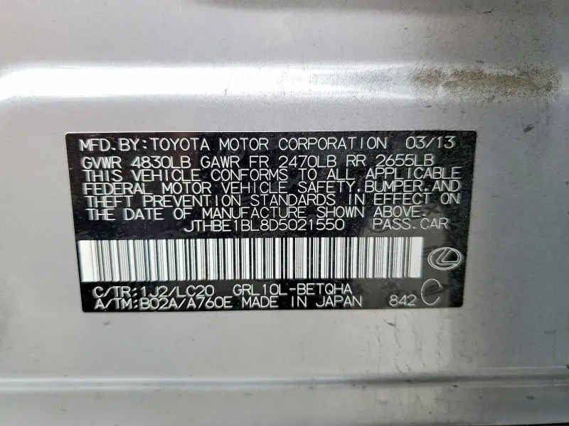 2013 LEXUS GS 350  