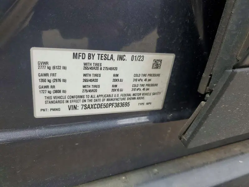 2023 TESLA MODEL X   