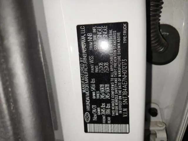 2022 HYUNDAI SANTA CRUZ SEL  