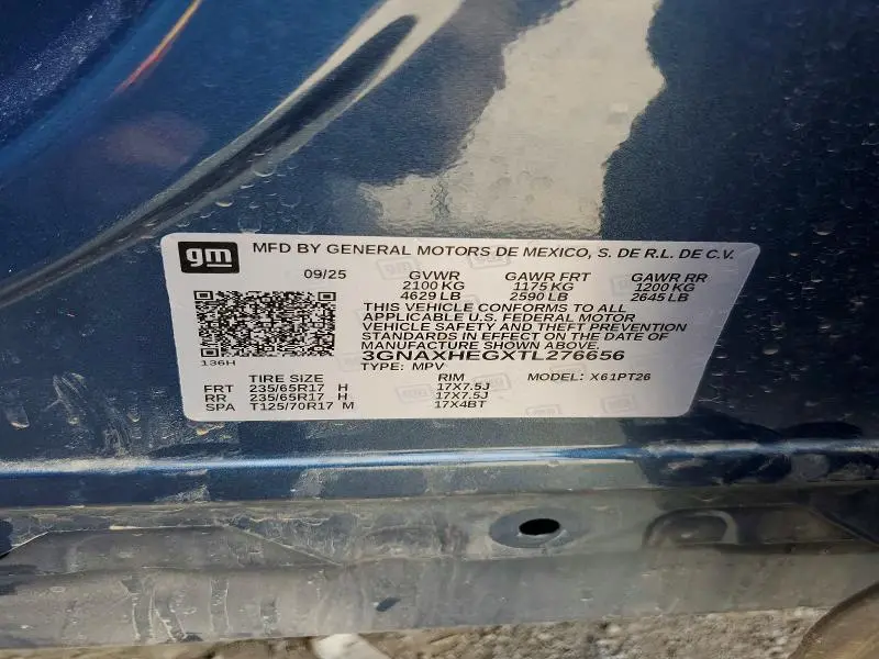 2026 CHEVROLET EQUINOX LT  