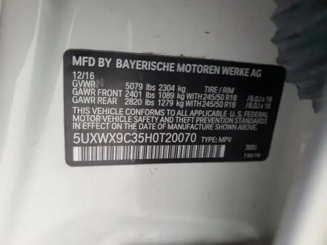 2017 BMW X3 XDRIVE28I  