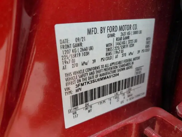 2021 FORD MUSTANG MACH-E PREMIUM  
