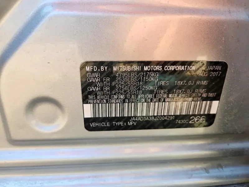 2018 MITSUBISHI OUTLANDER SE  