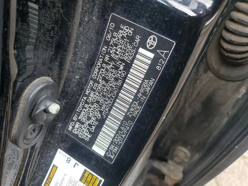 2010 TOYOTA PRIUS IV  
