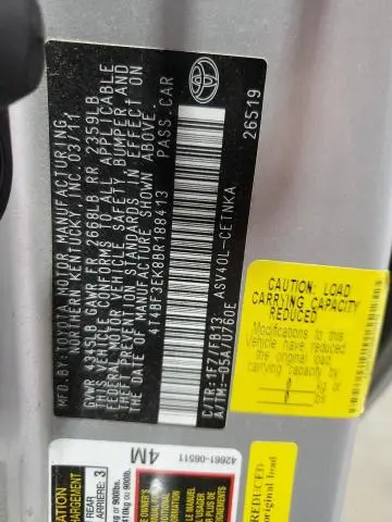 2011 TOYOTA CAMRY BASE