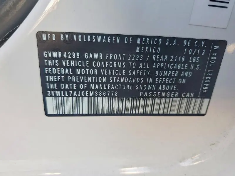 2014 VOLKSWAGEN JETTA TDI  