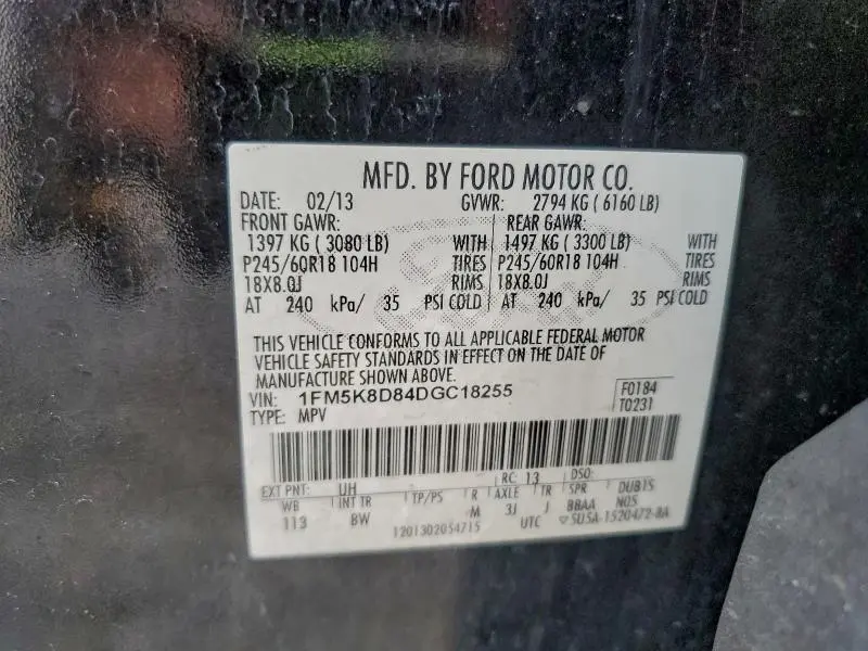 2013 FORD EXPLORER XLT  