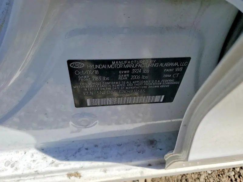 2019 HYUNDAI ELANTRA SEL  