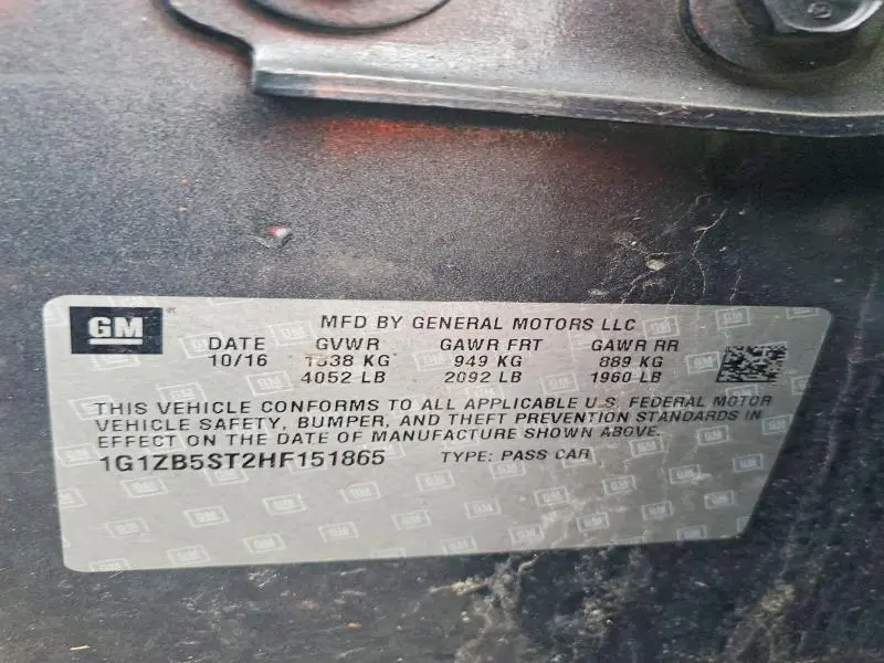 2017 CHEVROLET MALIBU LS  