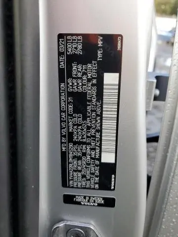 2021 VOLVO XC60 T6 INSCRIPTION  