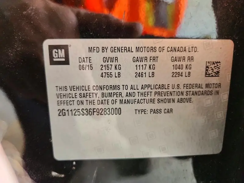 2015 CHEVROLET IMPALA LT  