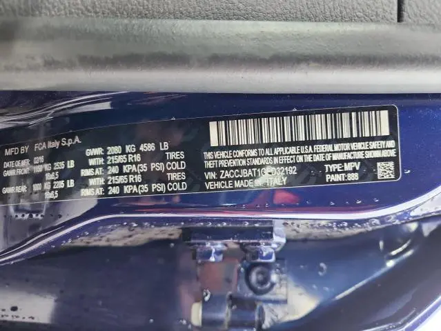 2016 JEEP RENEGADE SPORT  