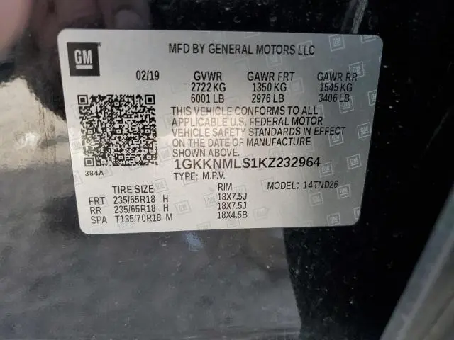 2019 GMC ACADIA SLT-1  