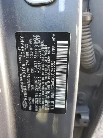 2016 HYUNDAI TUCSON LIMITED  