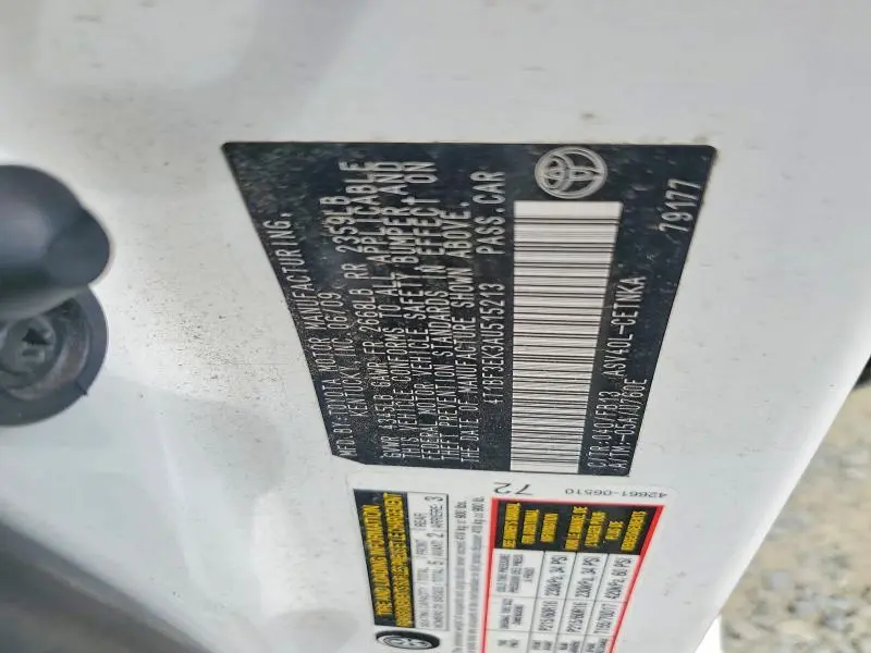 2010 TOYOTA CAMRY LE  