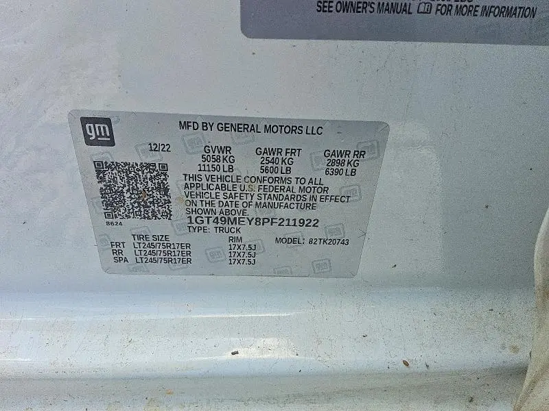 2023 GMC SIERRA K2500 SLE  