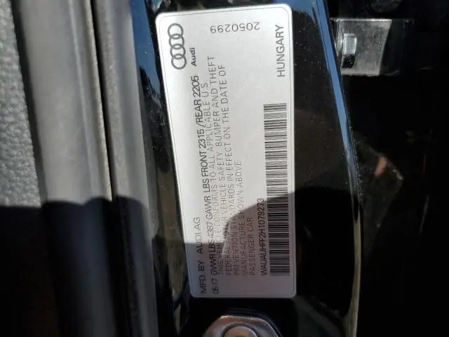 2017 AUDI A3 PREMIUM  