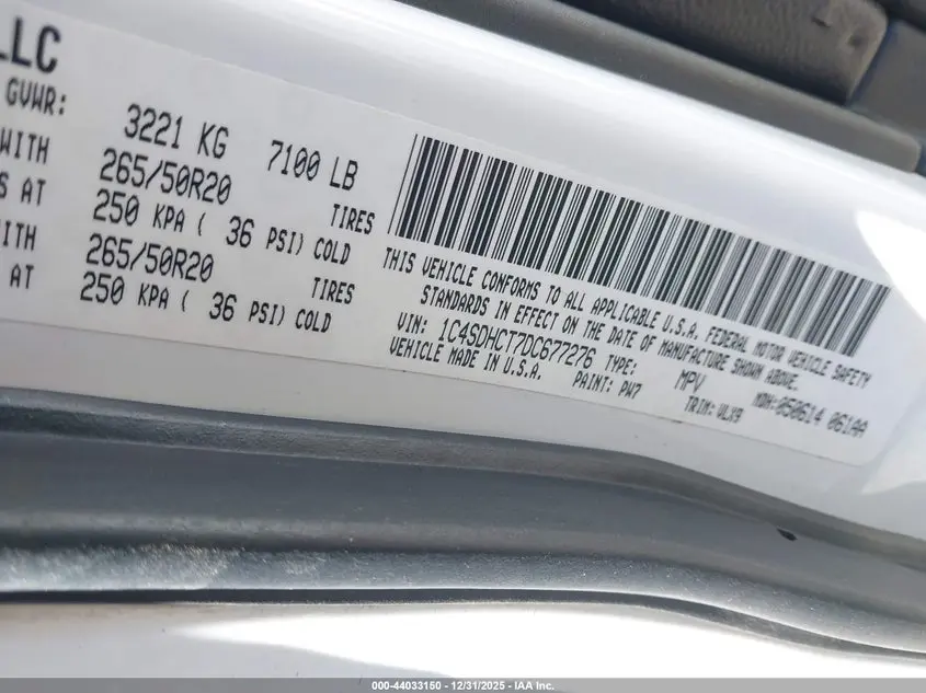 2013 DODGE DURANGO R/T