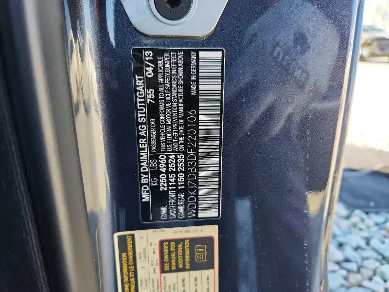 2013 MERCEDES-BENZ E 550  