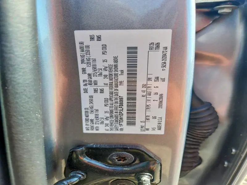 2020 FORD F150 SUPERCREW  