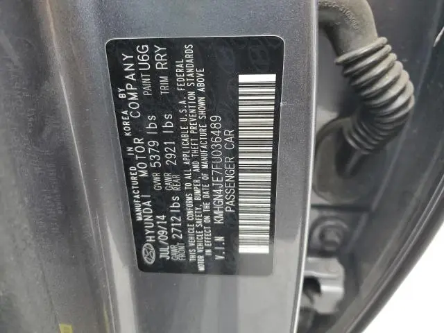 2015 HYUNDAI GENESIS 3.8L  