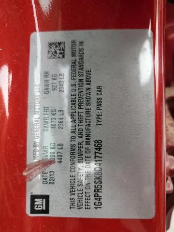 2013 BUICK VERANO CONVENIENCE  