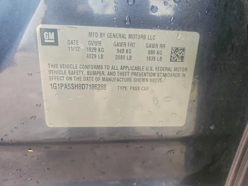 2013 CHEVROLET CRUZE LS  