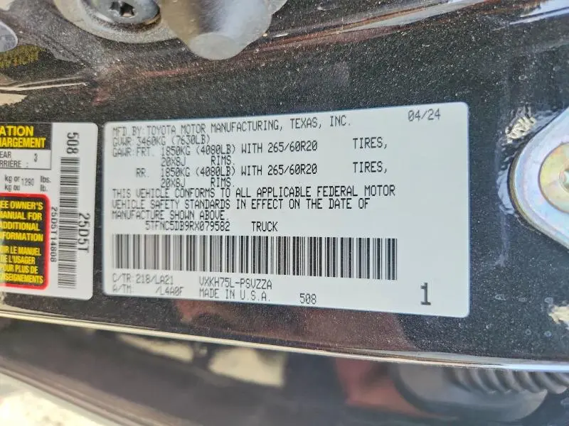2024 TOYOTA TUNDRA PLATINUM HV  