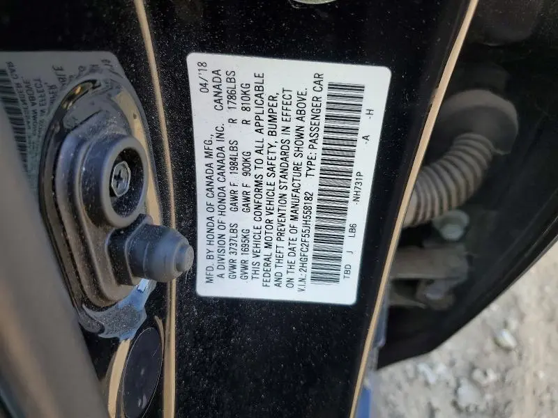 2018 HONDA CIVIC LX  