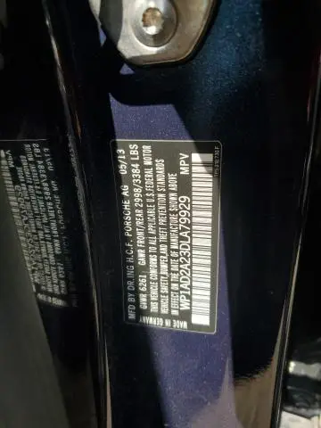 2013 PORSCHE CAYENNE GTS  