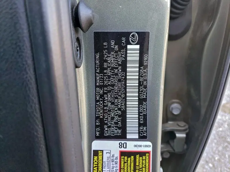 2023 LEXUS ES 350 BASE  