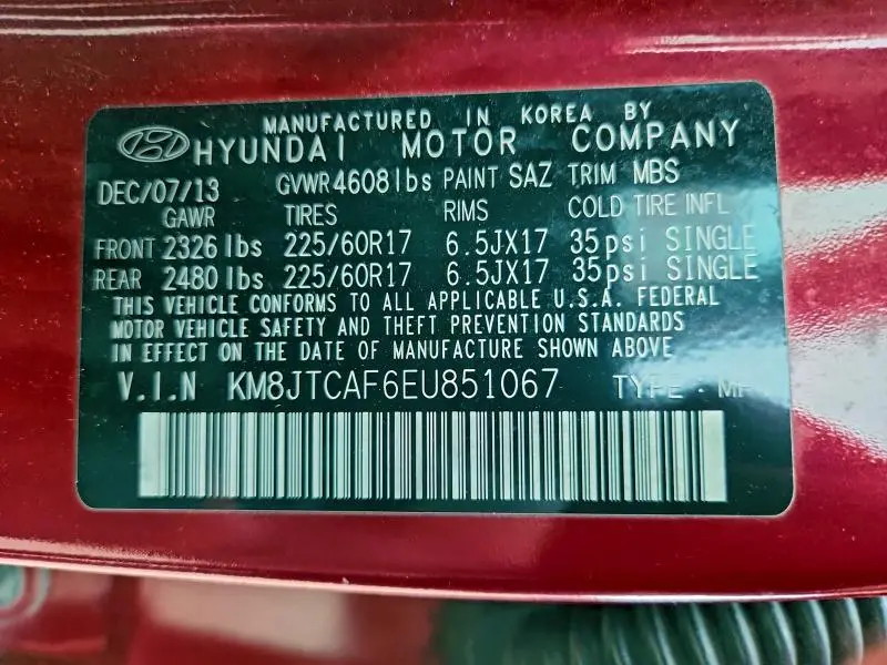 2014 HYUNDAI TUCSON GLS  